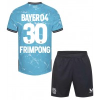 Camisa de time de futebol Bayer Leverkusen Jeremie Frimpong #30 Replicas 3º Equipamento Infantil 2023-24 Manga Curta (+ Calças curtas)